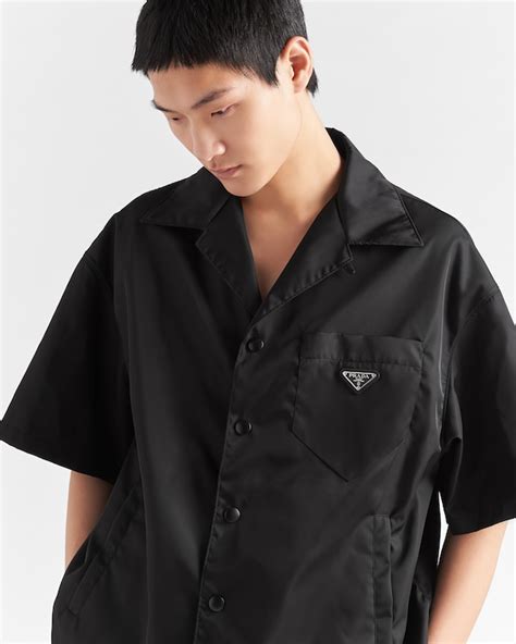 prada short sleeve shirt logo|nylon short sleeve shirts prada.